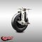 Service Caster 5 Inch 316SS Soft Rubber Wheel Swivel Top Plate Caster with Brake SCC-SS31620S514-SRS-TLB - alternate 3